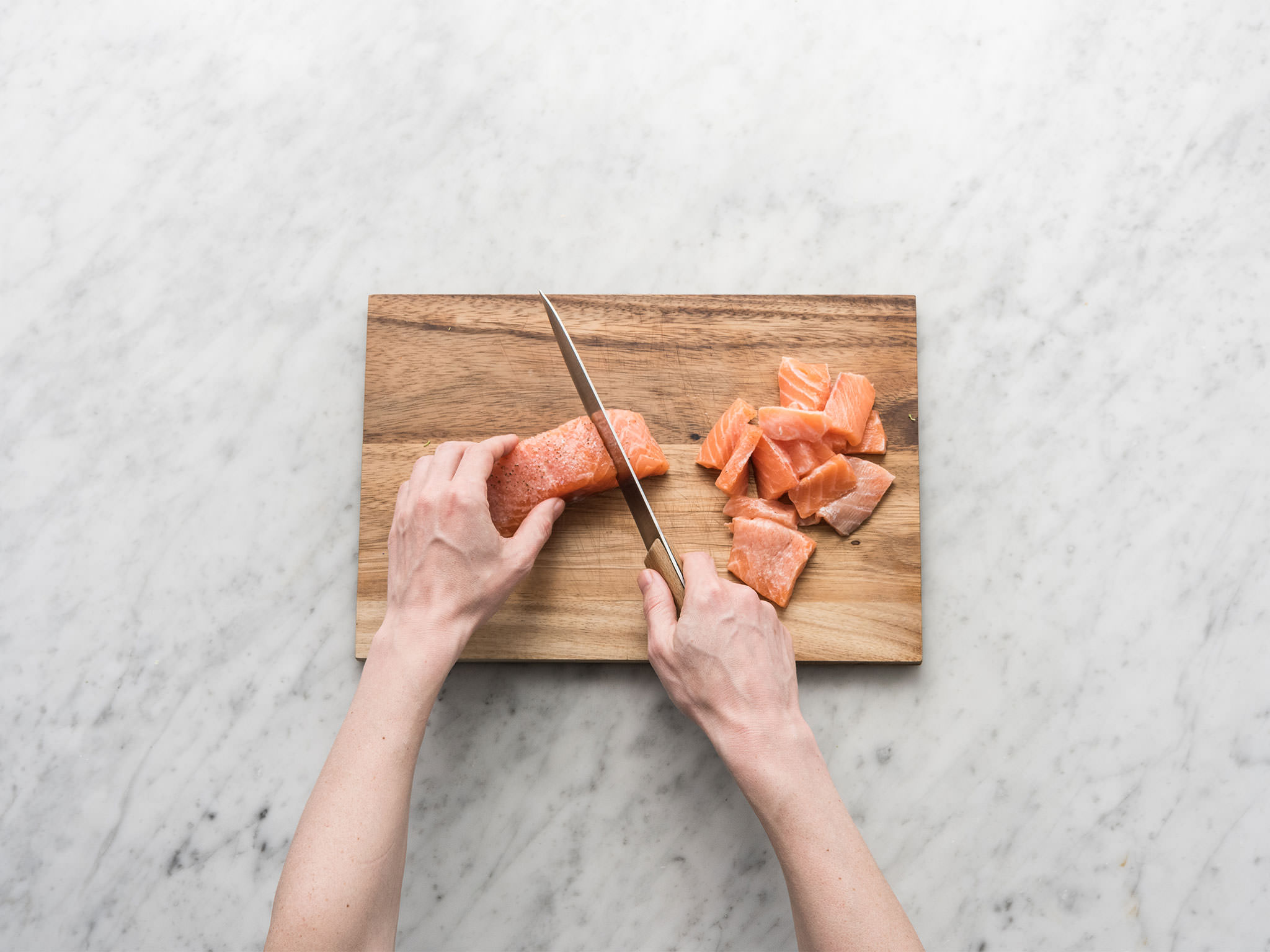 三文鱼焗西兰花